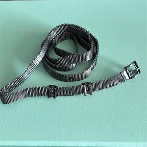 Helmet Lang Inspired Metal Chain Skinny Belt